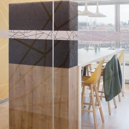 Zero-joint of the iQ-Single glass partition wall