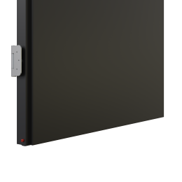 KDS57D Steel plated aluminum framed door the with double seals.