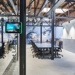 Double glass partition at BDO Enschede
