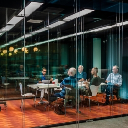 Double glazed meeting room