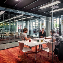 Double glazed meeting room