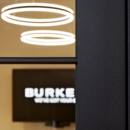 Detail KDEC framed door in a Route 66 Bright configuration