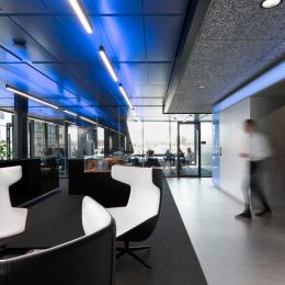 Relax area and pantry at The Flow Houthavens in Amsterdam