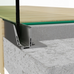 QbiQ iQ VIEW V-Line Top balustrade glas voor montage op de rand
