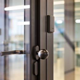 S200 Smoke resistant framed door with glass