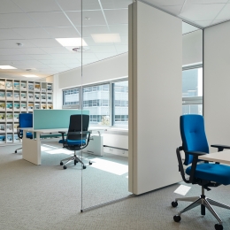 iQ Mute acoustic panels to dampen the reverberation