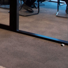 100mm Glass partition with single glass