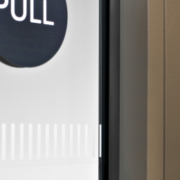 Foil added to a fire resistant door