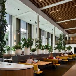 University restaurant at  Maria Montessori University Radboud in Nijmegen
