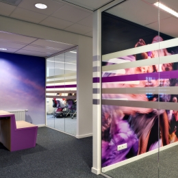 Sa classified smoke protected glass partition walls 