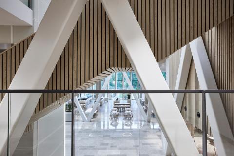 A view in the main hall at Canon Production Printing Venlo