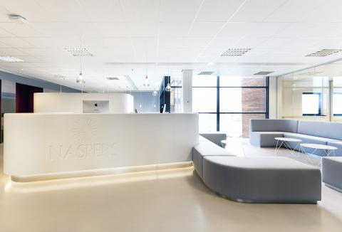 Entrance at Naspers in Hoofddorp, The Netherlands 
