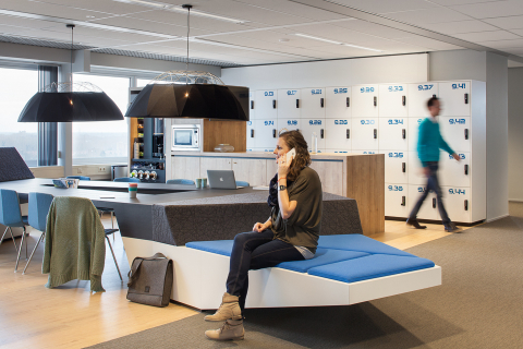 Hall way at tax office in Eindhoven (The Netherlands)