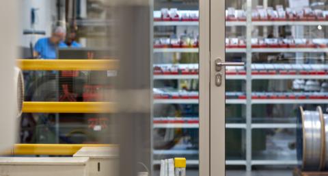 Framed door KDD57D with high acoustic values at Graf Holland in Enschede