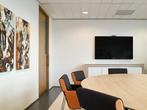 High class interior design boardroom at Ernst & Young Venlo, The Netherlands 