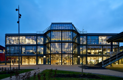 A view of the outside of the building TechMed Centre Enschede