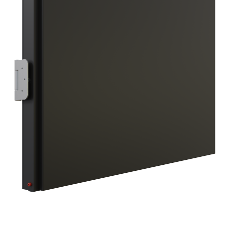KDS57D Steel plated aluminum framed door the with double seals.
