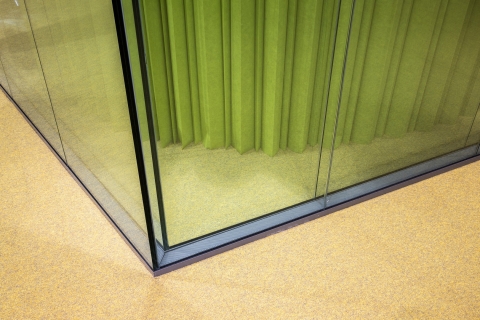 Glass partitions with high acoustic values at Centre Ceramique Maastricht