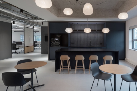 Kitchen at Commvault in Utrecht