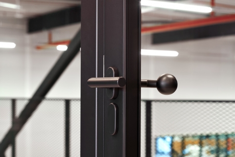 S200 Smoke resistant framed door with glass