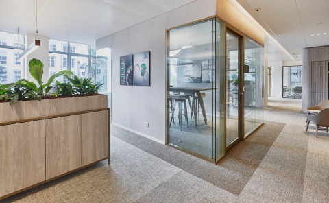 Private conversation room at RLG Europe B.V. in Amsterdam