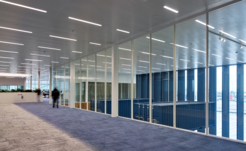 Fall-proof glass wall at Neele-vat in Pernis