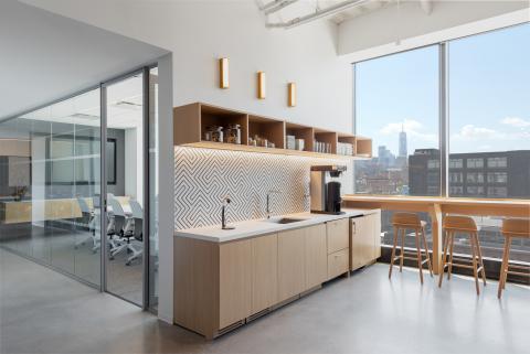 Pantry and office at Worldwide in New York