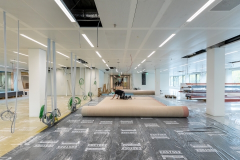 Work in progress at Fellenoord 15 in Eindhoven