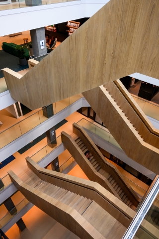 main stairway at  Stadswinkel in Tilburg