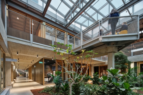 Atrium at faculty ITC University Twente Enschede
