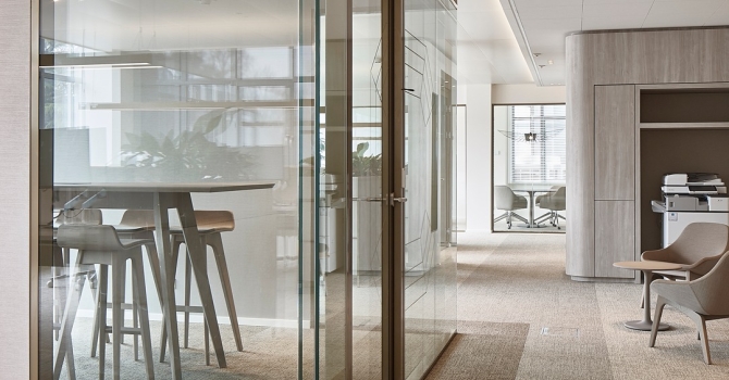 Private conversation room at Richemont in Amsterdam